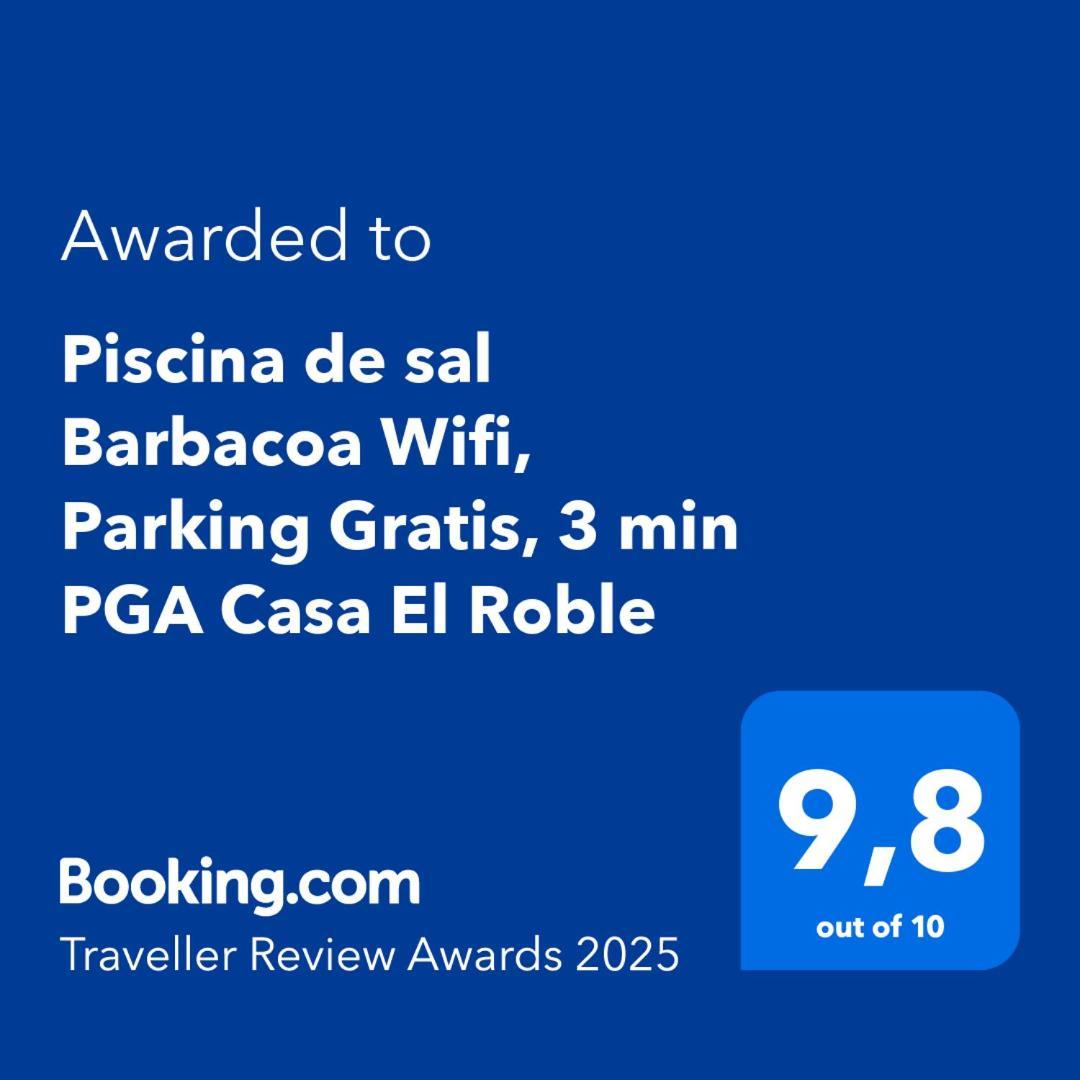 فيلا Piscina De Sal Barbacoa Wifi, Parking Gratis, 3 Min Pga Casa El Roble خيرونا المظهر الخارجي الصورة